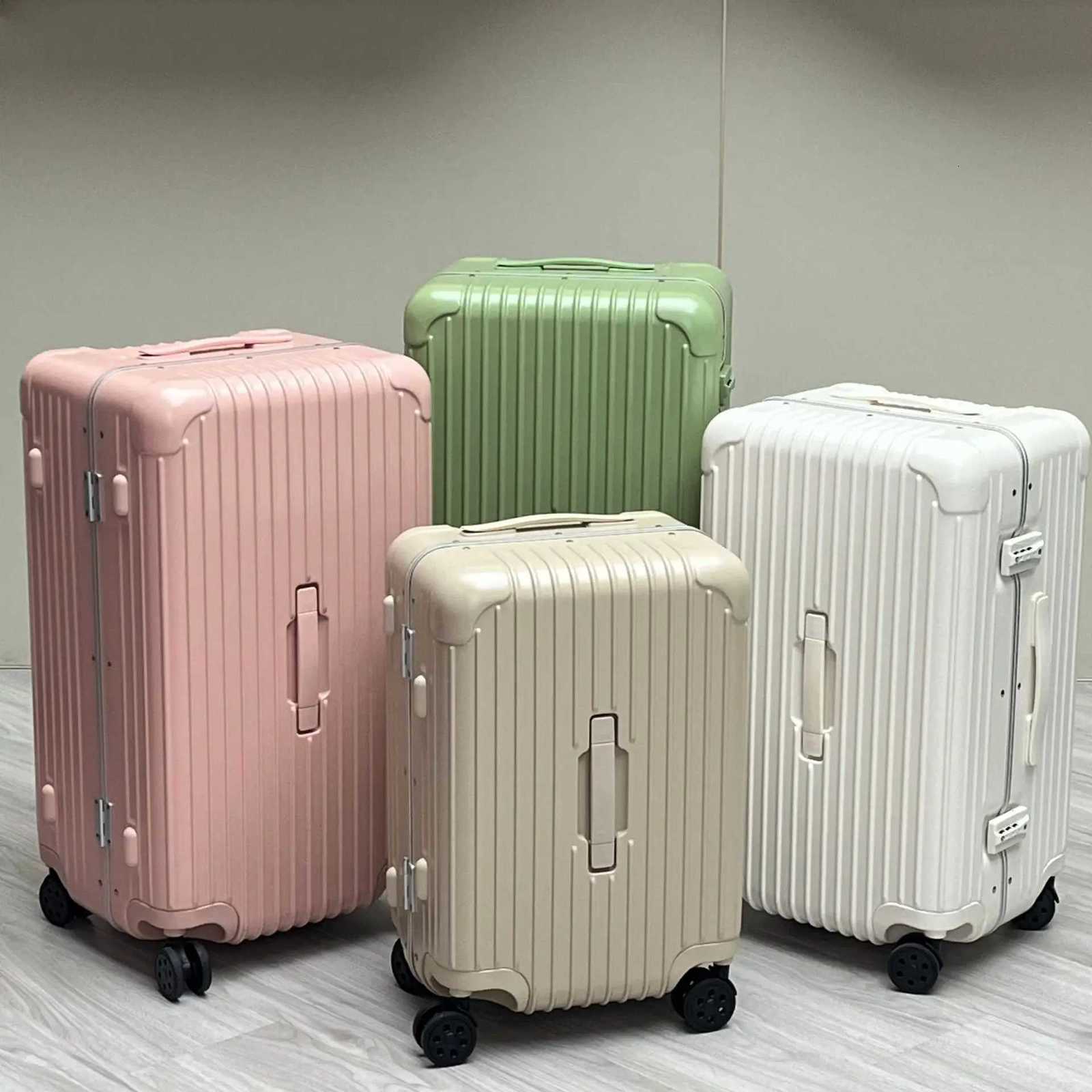 Large capacity travel suitcase with a 28 inch aluminum frame luggage narrow frame and 26 inch thick pull rod suitcase W250920-image-1076021958