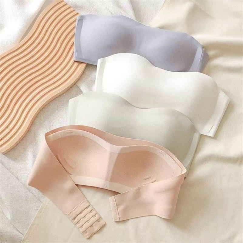 Sexy Seamless Tube Top Bra Invisible strapless Bras Women Underwear thin Non slip Push up Bralette Wireless Female Lingerie 250919CJ