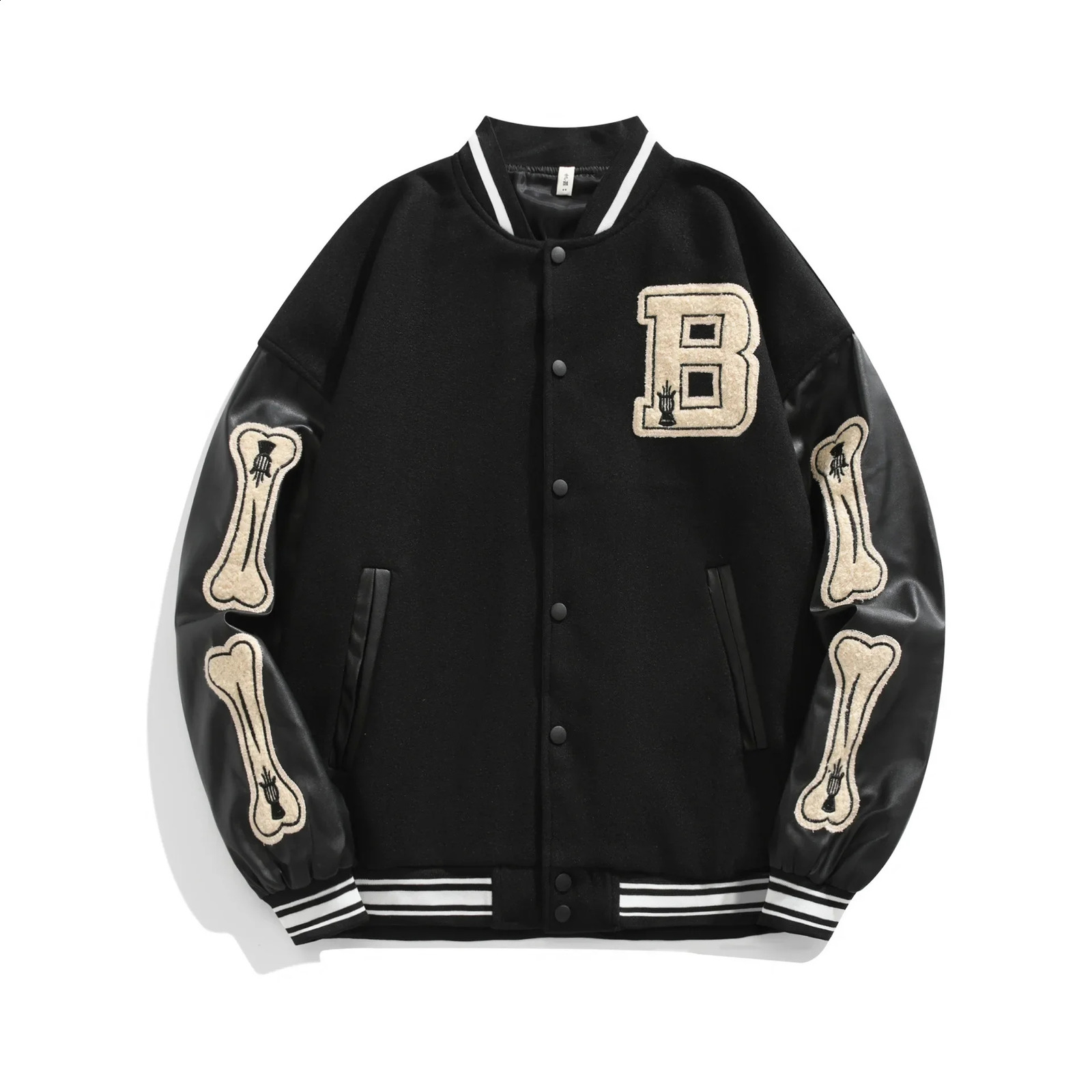 Spring Autumn Loosefit Harajuku Style Baseball Jacket For Women Cool American Vintage Black Couple Trendy Punk 250920