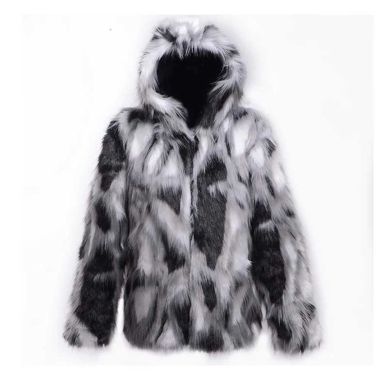 Luxury Brand Mens Winter Faux Fur Coat Ecofriendly Fur Jacket Warm Plus Size Retro Simple Comfortable Casual Design Trend NewXJ250920