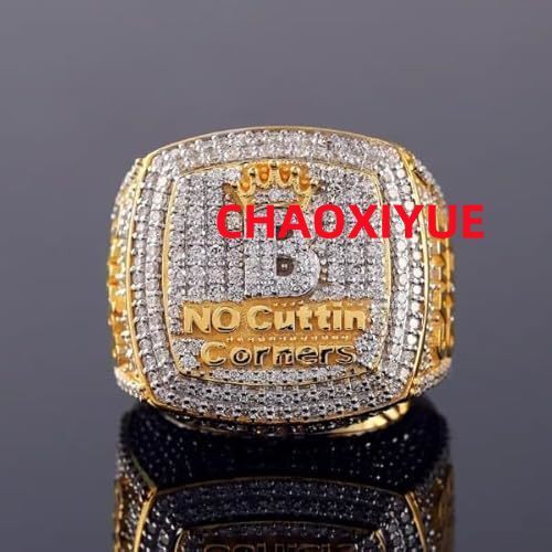 Iced Out Moissanite Diamond Men Hop Hop Sings Custom Letter Number Statement Rings 14k Gold plaqué Solid 925 STERLING Silver