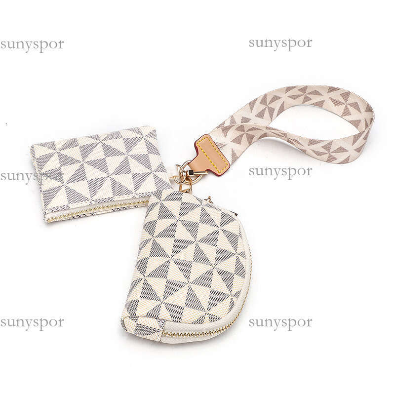 Imprimé sac à main combinaison portefeuille 2024 Mini mode fermeture éclair porte-monnaie Simple pochette porte-carte pendentif