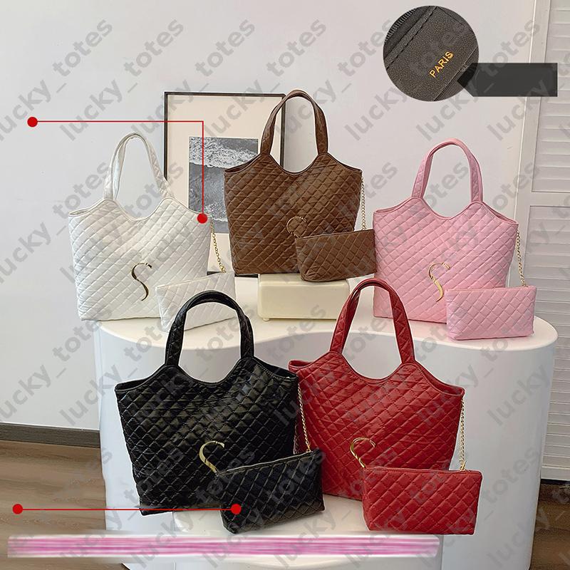 Plaid Shoulder Bag Womens Designers Tote Armpit Pack Luxury Handbag For Lady Shoulder Bags Wallet Sets 2pcs Totes Large Capacity Shopping Pouch D
