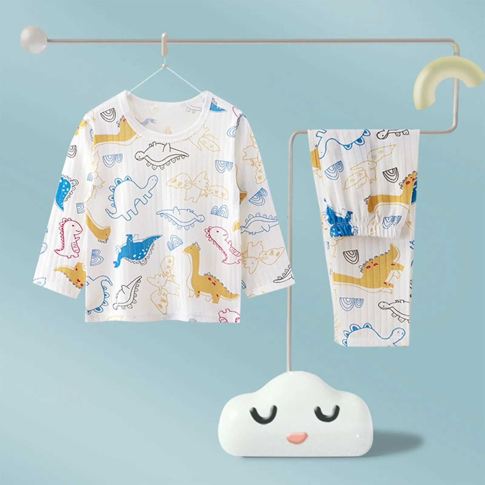 Désinderies de coton pour femmes Ensemble de vêtements de pyjamas 2 pièces Cœur de nuits d'été
