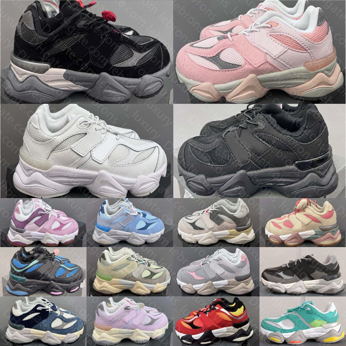 Designer Kids Shoes Toddlers Baby Running Sneakers Boys Girls Sport Trainers Children Youth Outdoor Shoe Triple Black Rain Grey Pink Rose SUgar W-image-977422166