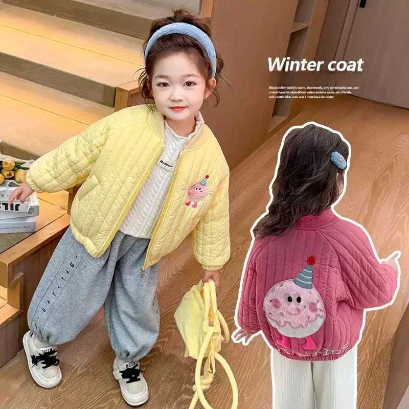 Caricature d'hiver Veste d'enfants épaississer les filles en peluche chaudes manteaux de vêtements d'extérieur vêtements pour enfants coton des p