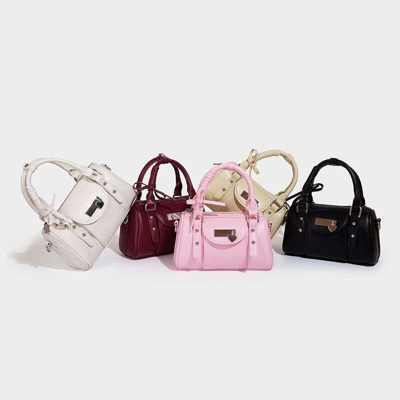 Spring And Summer Niche Texture Ballet Bowling Love Sweet Cool Bow Crossbody Bag