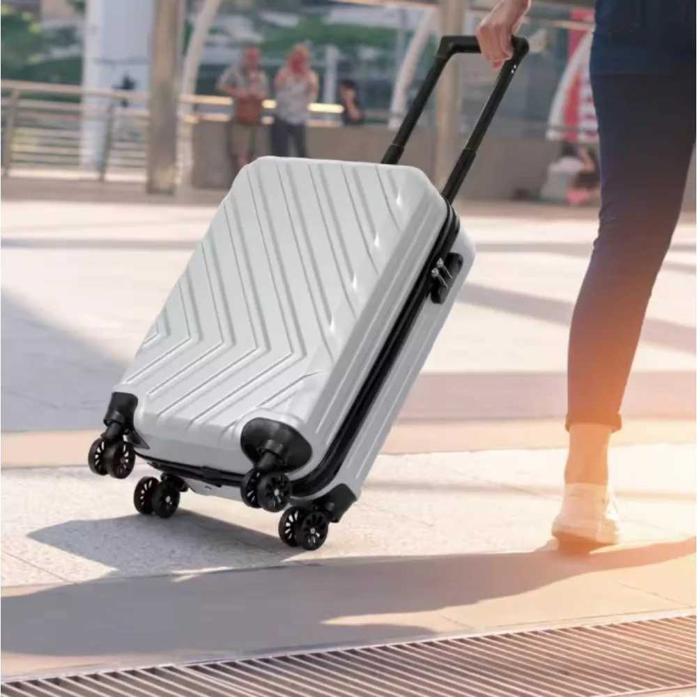 Carry On Luggage 20 Hardside Suitcase ABS Spinner Luggage with Lock Arrow W250920-image-1076034145