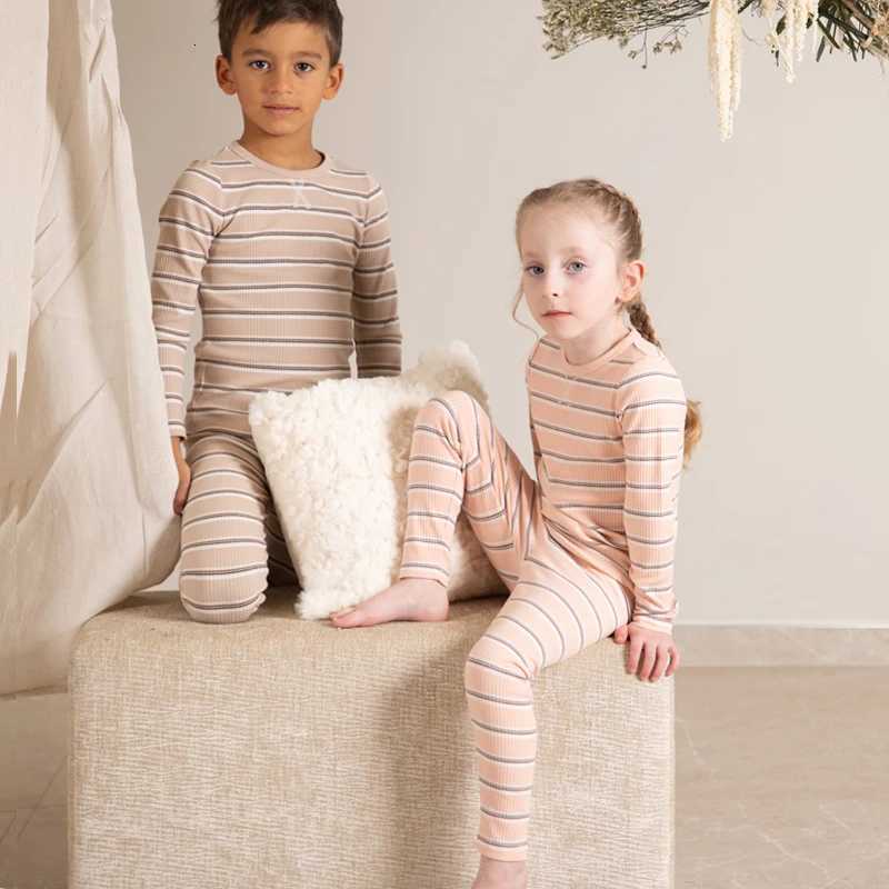 Spring Summer Brother Sister Matching Clothes Set Baby Girls Boys striped pjs X250920