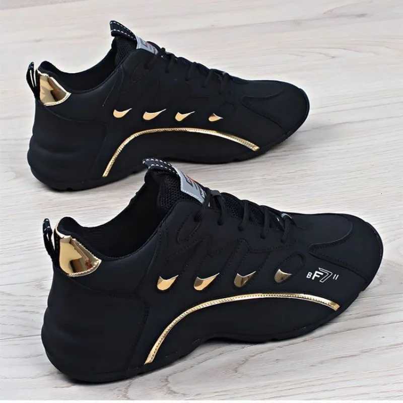 Ligne de loisirs Lacet Up Lightweight Vulcanize Chaussures pour hommes Chunky Running Walking Breathable Sneakers Man Spring Automne Sports Elega