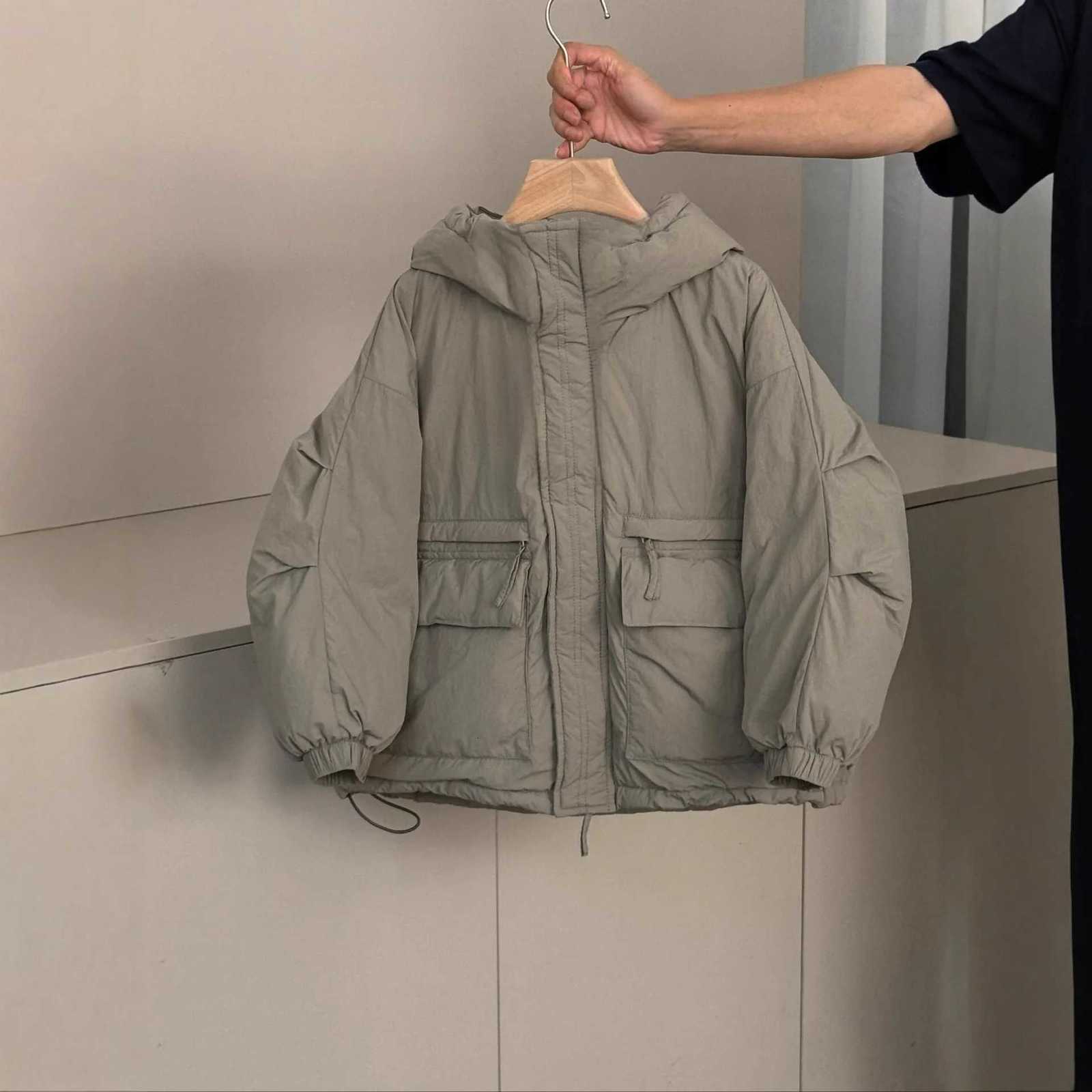 2025 Kids Cargo Jacket Windbreaker 2025 New MediumLarge Childrens Down CottonPadded Coat Boys Warm Winter Jacket X250920