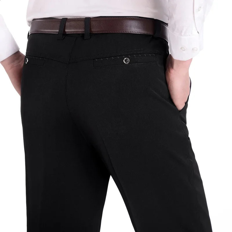 n Autumn Men Casual Pants Thick Loose Male Pant High Waist Straight Trousers Business Fashion Pants Man Plus Size 2840 250919
