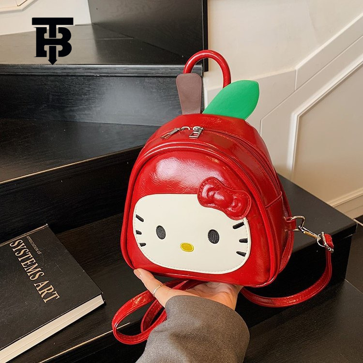 TB BHULAMTE Free Shipping New Designer Women's Bag 2025 Korean Edition Ins Original Cute Red Apple Cat Backpack Mini Sweet Fashion Multi Fun