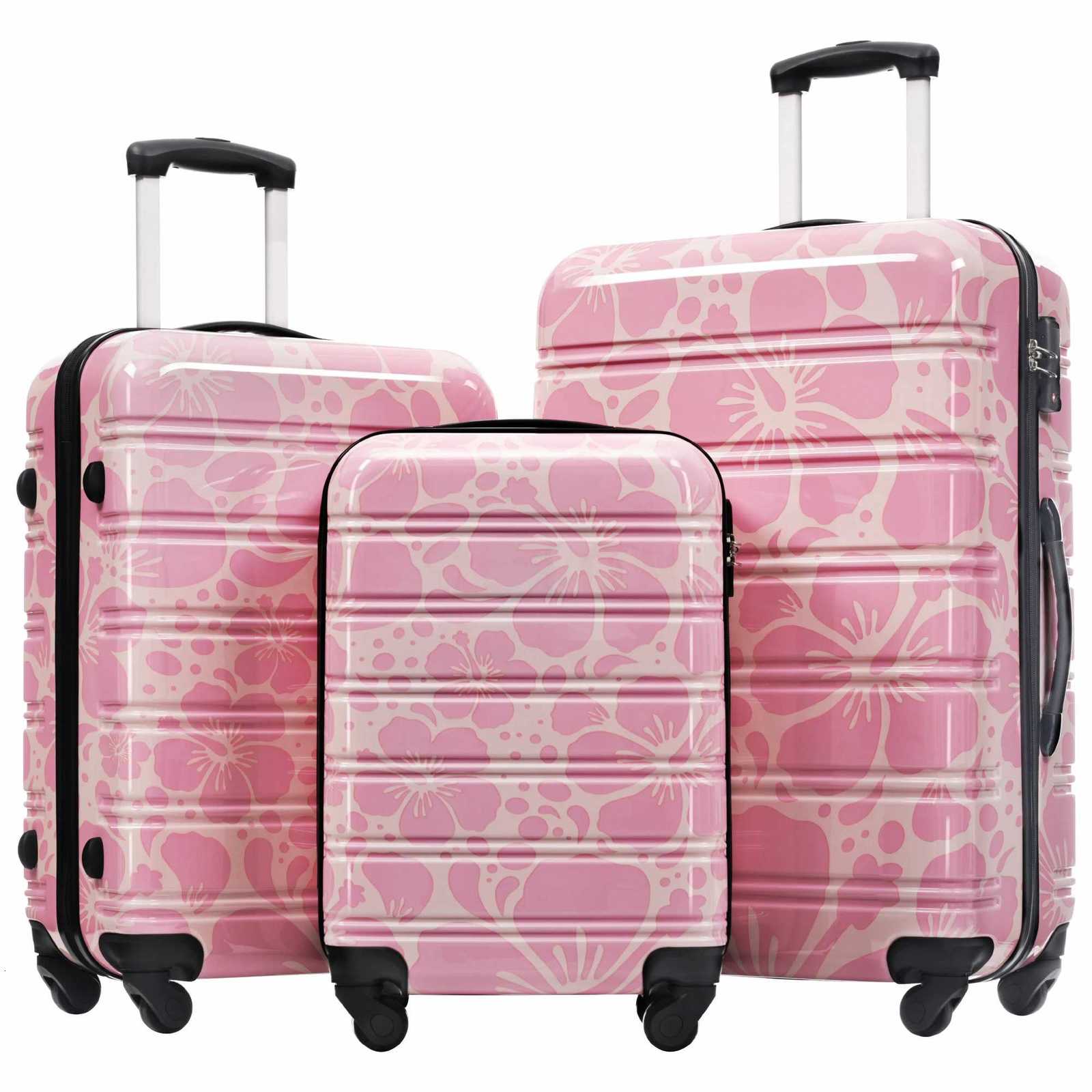 Hardshell Luggage Sets 3 pcs Spinner Suitcase with TSA Lock Lightweight202428 Luggages W250920-image-1076022680