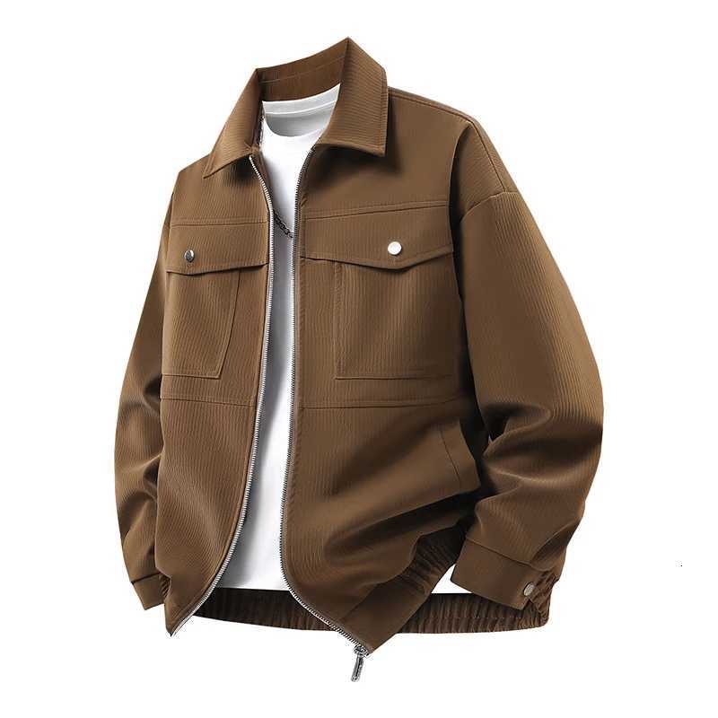 New Mens Outdoor High Quality Imitation Leather Jacket Comfortable Versatile Breathable Warm Handsome Top for Autumn WinterXJ250920