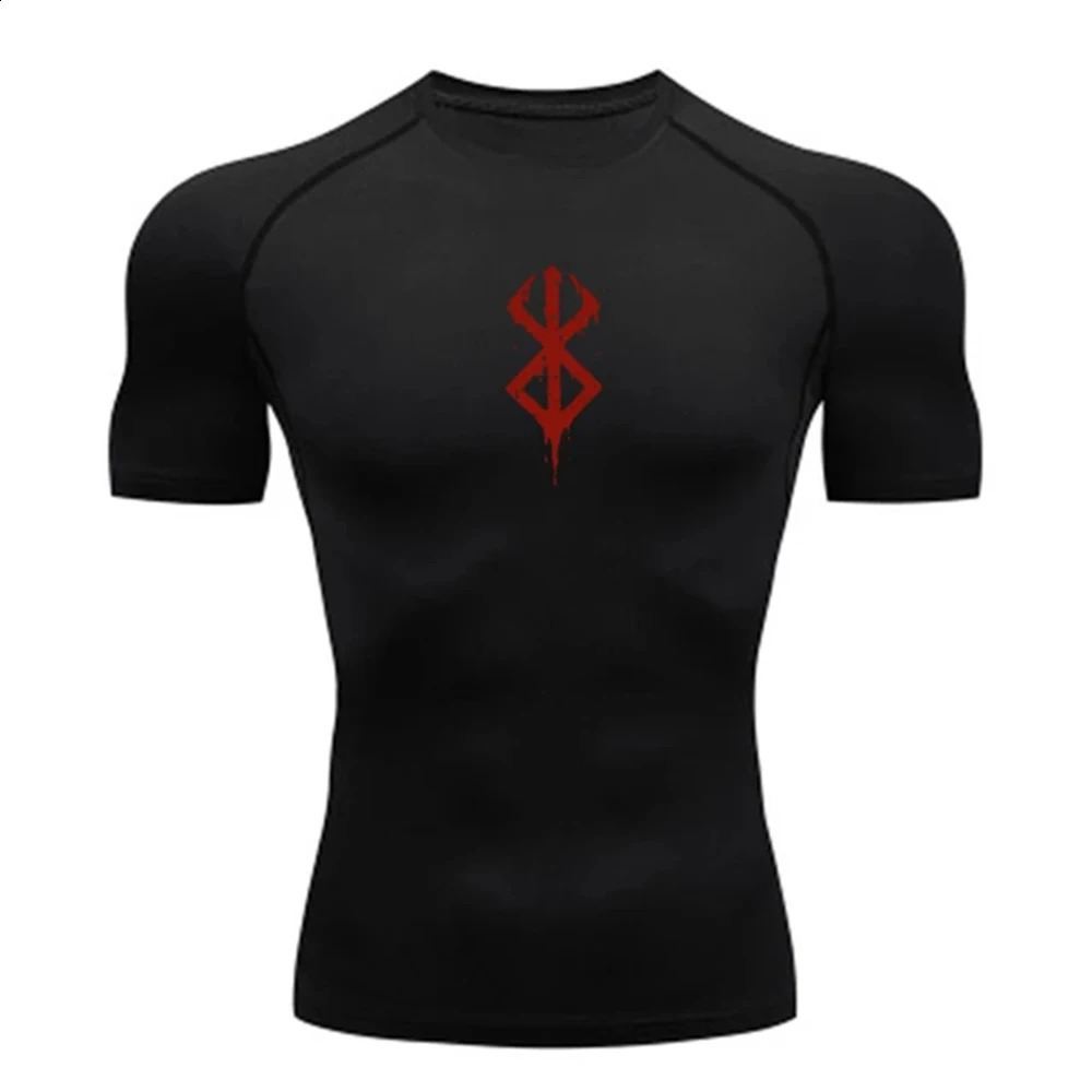 Anime Mens Compression Shirt Fitness Sport Running Strot Thy Gym Tshirts Athletic Workout Tops Dry Tops Tee Summer 250921