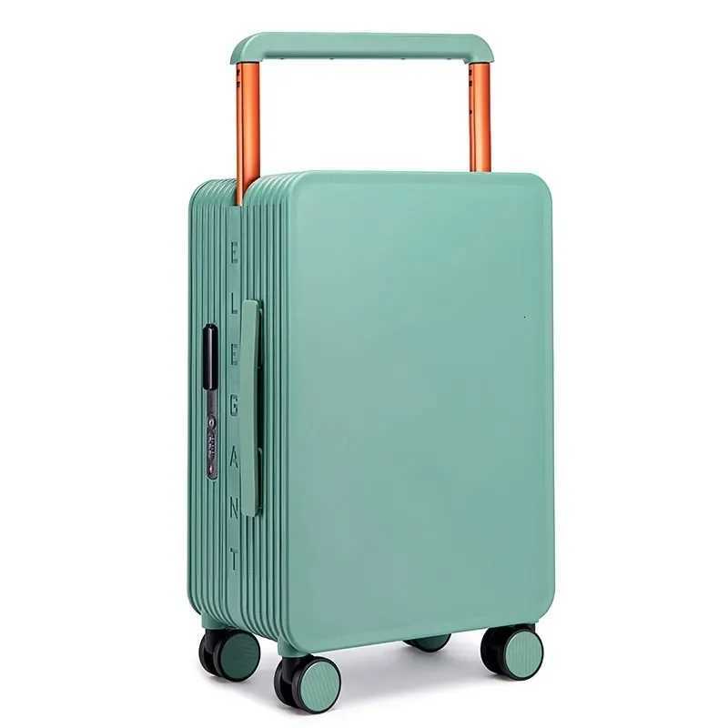 Wide Handle Suitcase 2024 inch High Quality Rolling Luggage Spinner Wheels Men Travel Bag Women Cabin Password Trolley luggage W250920-image-1076020333