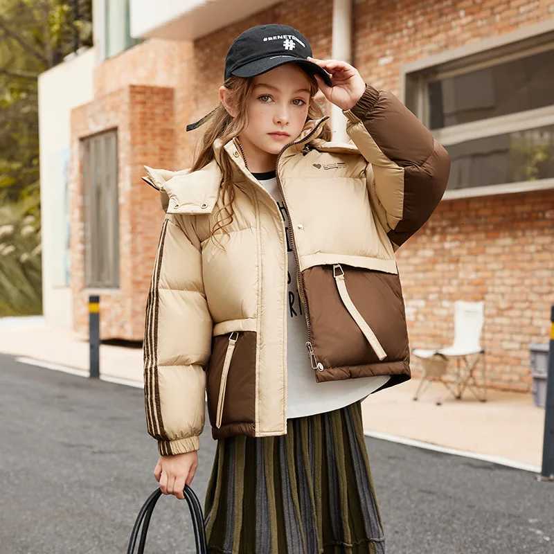 OLEKID 30 Degree Winter Children Down Jacket For Girl Thick Warm Teenage Girl Jacket Coat 512 Years Kids Parka Outerwear Coat X250920