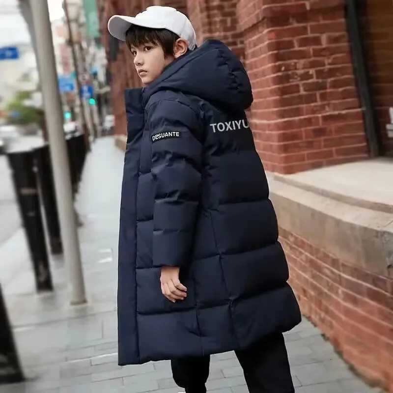Nouveaux enfants vers le bas Vestes épaississer les vêtements de vêtements pour garçons hivernaux vestes parka à capuche