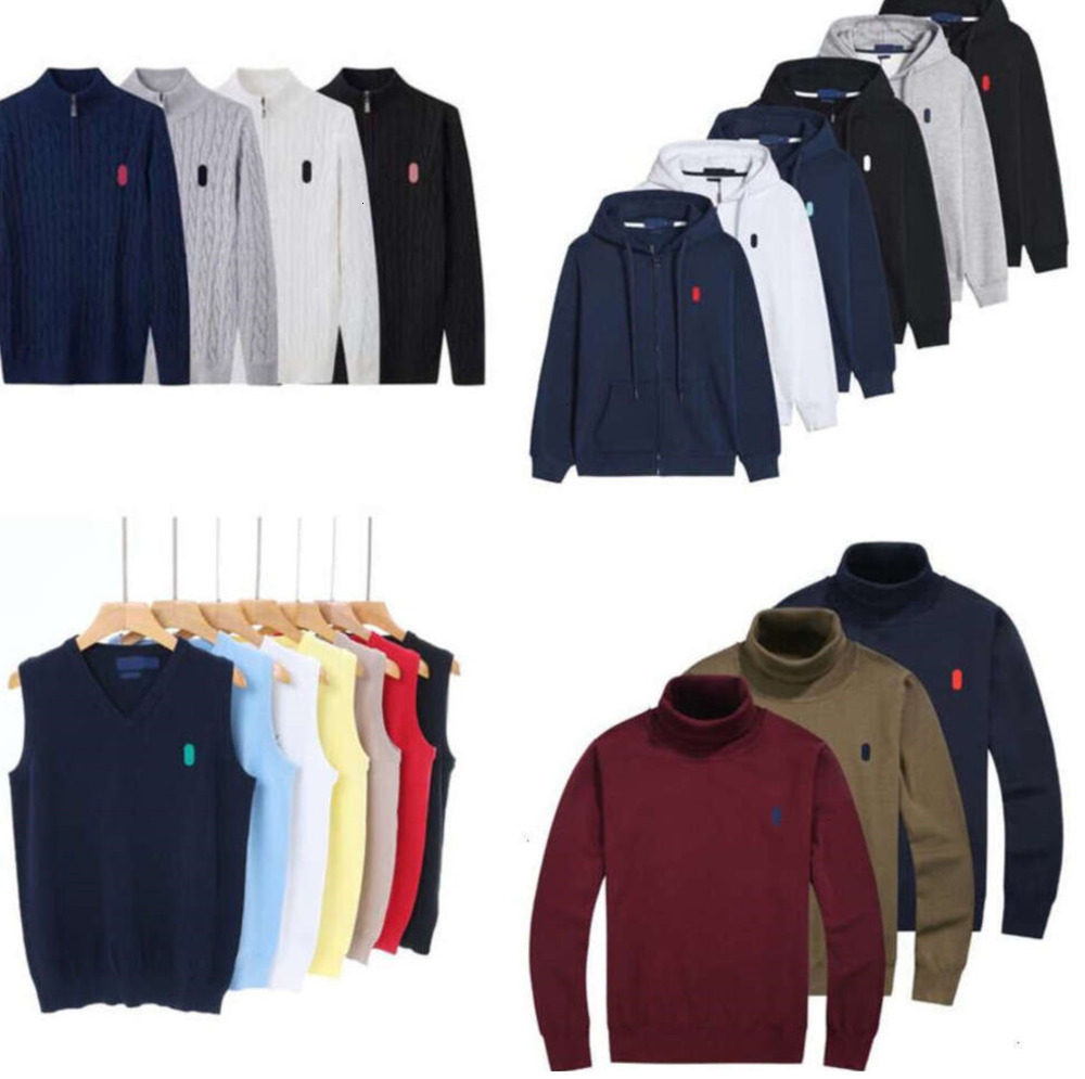 Designer Mens hoodies Sweatshirts sweater polo men zip half Hoodie Knit Loose jackets mens clothig Brand Vest Pologrrg pphz