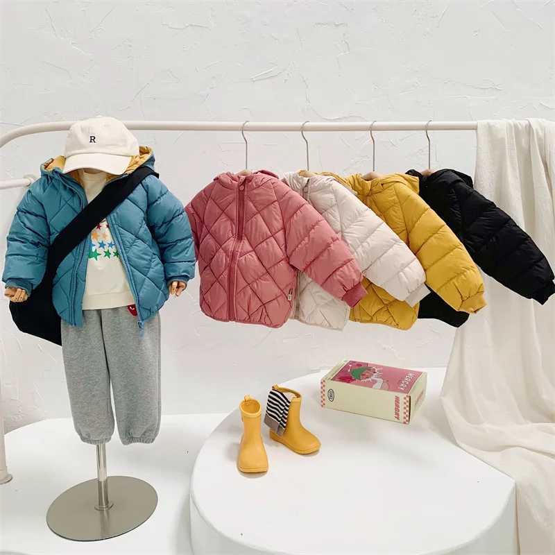 Casual Baby Girls Winter Clothes Kids Light Down Coats with Hoodie Spring Girl Jacket Toddler Children Clothing for Boys Coat X2509201