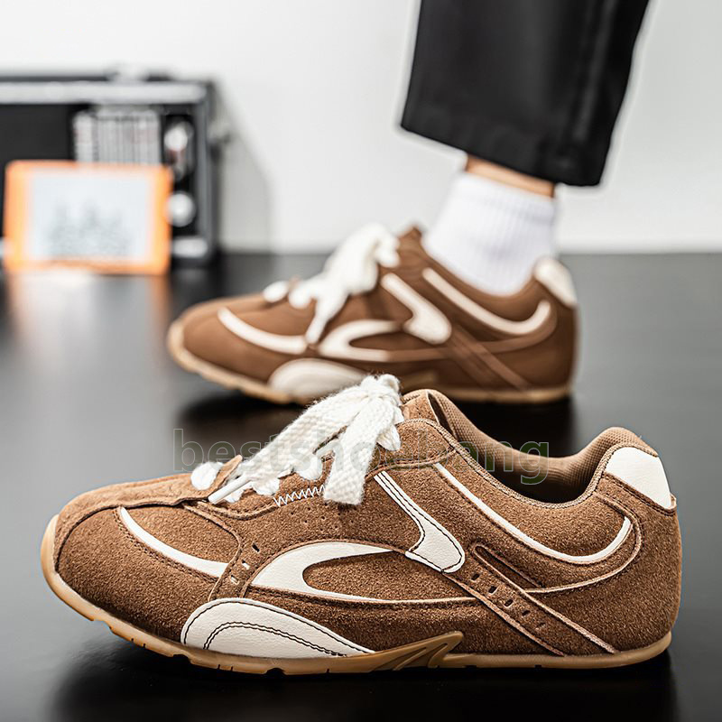 Chaussures de créateurs Sneakers Sneakers Mentes Mentières Casual Retro Brown Brown Men de course polyvalente Chaussures Racing Comfort Outdoors