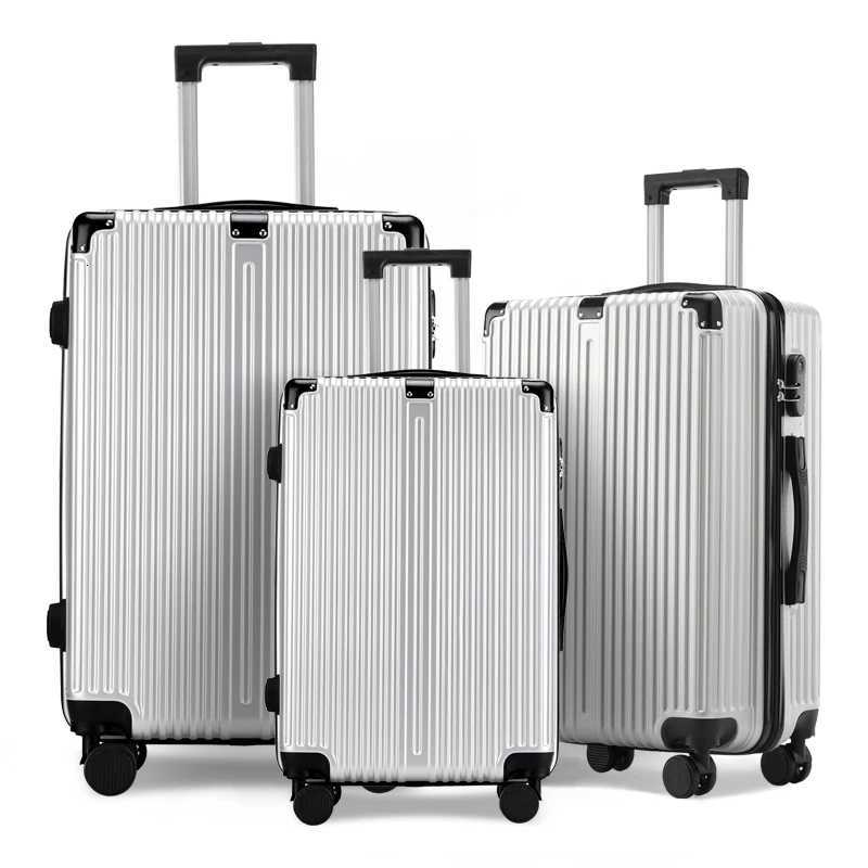 20 24 28 Inch Set 3 Piece Boarding Travel Essentials Unisex ABS PC Trolley Case Luggage W250920-image-1076019860