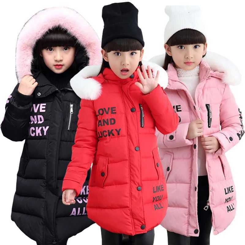 2 6 8 12 ans Vestes d'enfants de mode pour les adolescentes manteaux de parkas chauds hiver