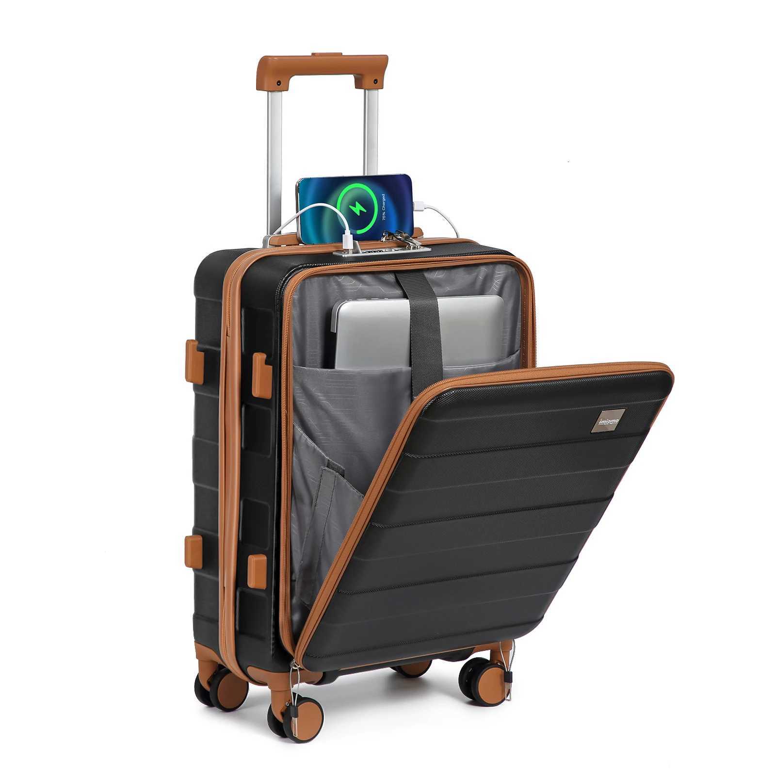 imiomo Hard Shell Luggage Sets 3 Piece for Women Lightweight Hardside Rolling Suitcase Set with Spinner Wheels and TSA Lock W250920-image-1076021883