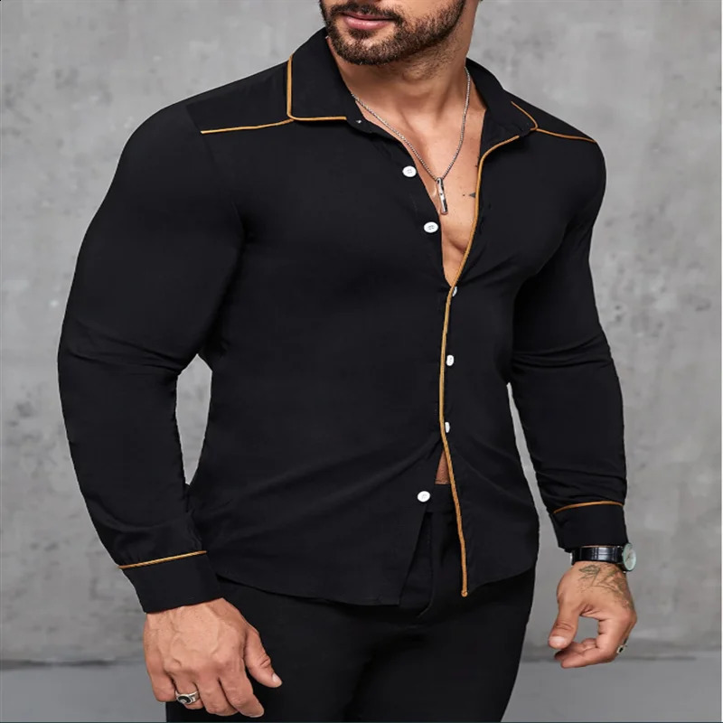 Champe à manches longues pour hommes de haute qualité Mode décontractée 3D Pink Flower Pattern imprimé 250920
