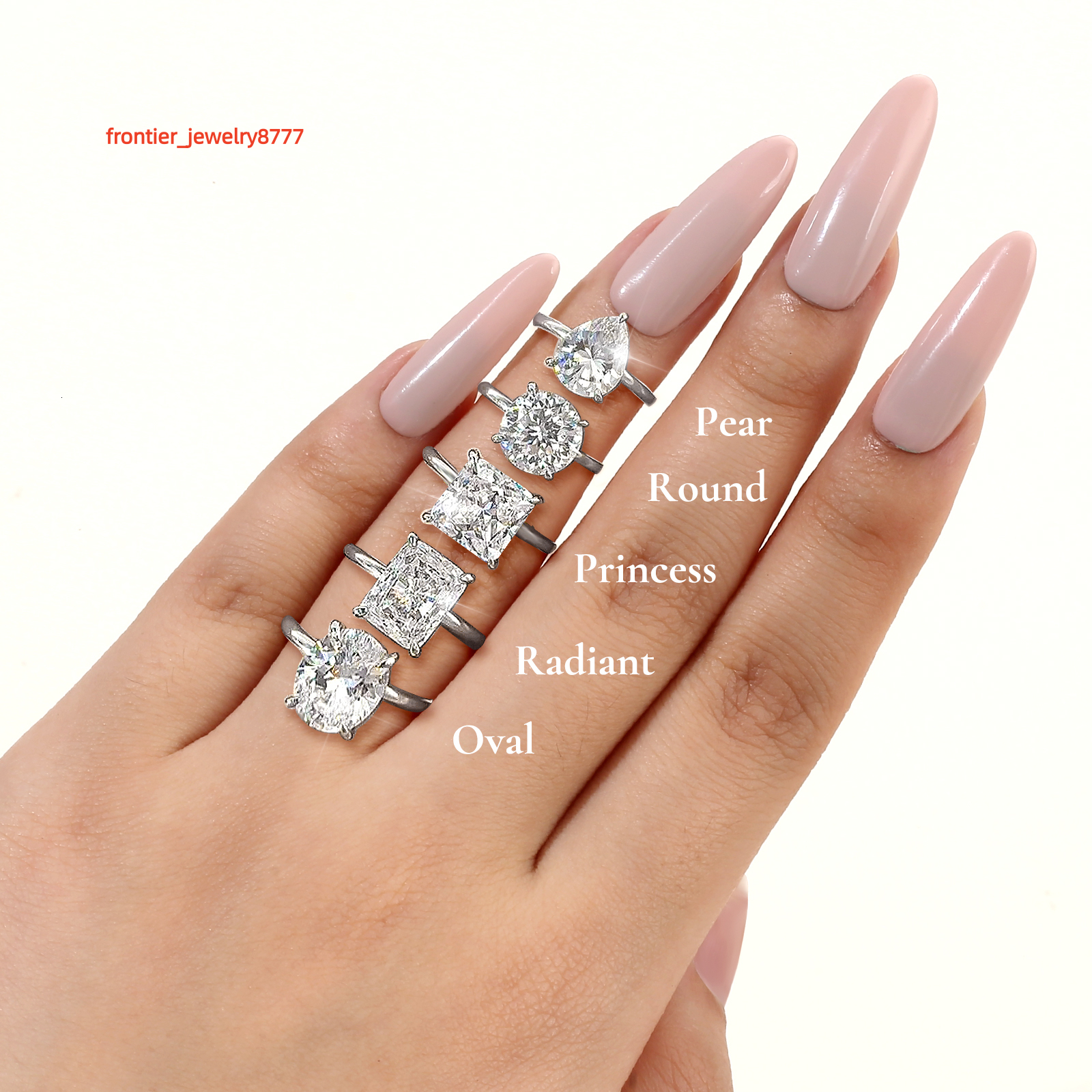 Custom Solid Gold 1ct 2ct 3ct 4ct 5ct Engagement Wedding Brand Jewelry 14k 18k Pure Gold IGI Certified Lab Grown Diamond Ring