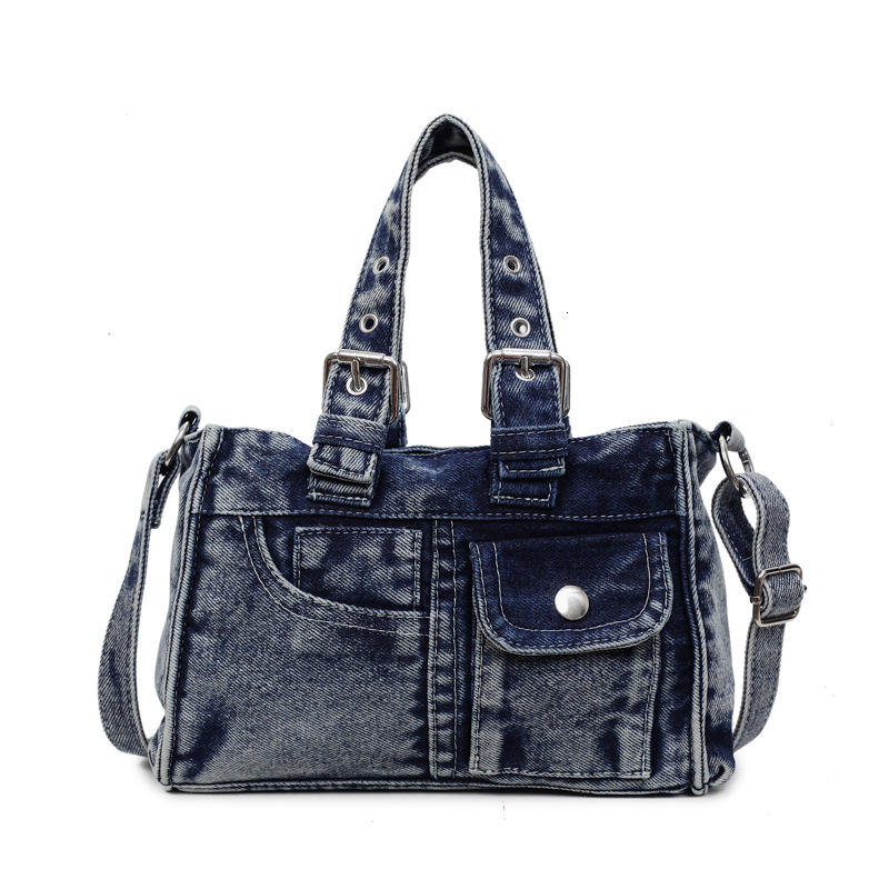 Top Brand High Quality Nouveau style Livraison gratuite 2025 Cross-Border New Canvas Washed Denim Hand Quality Handbag Crossbody New Living Drivi