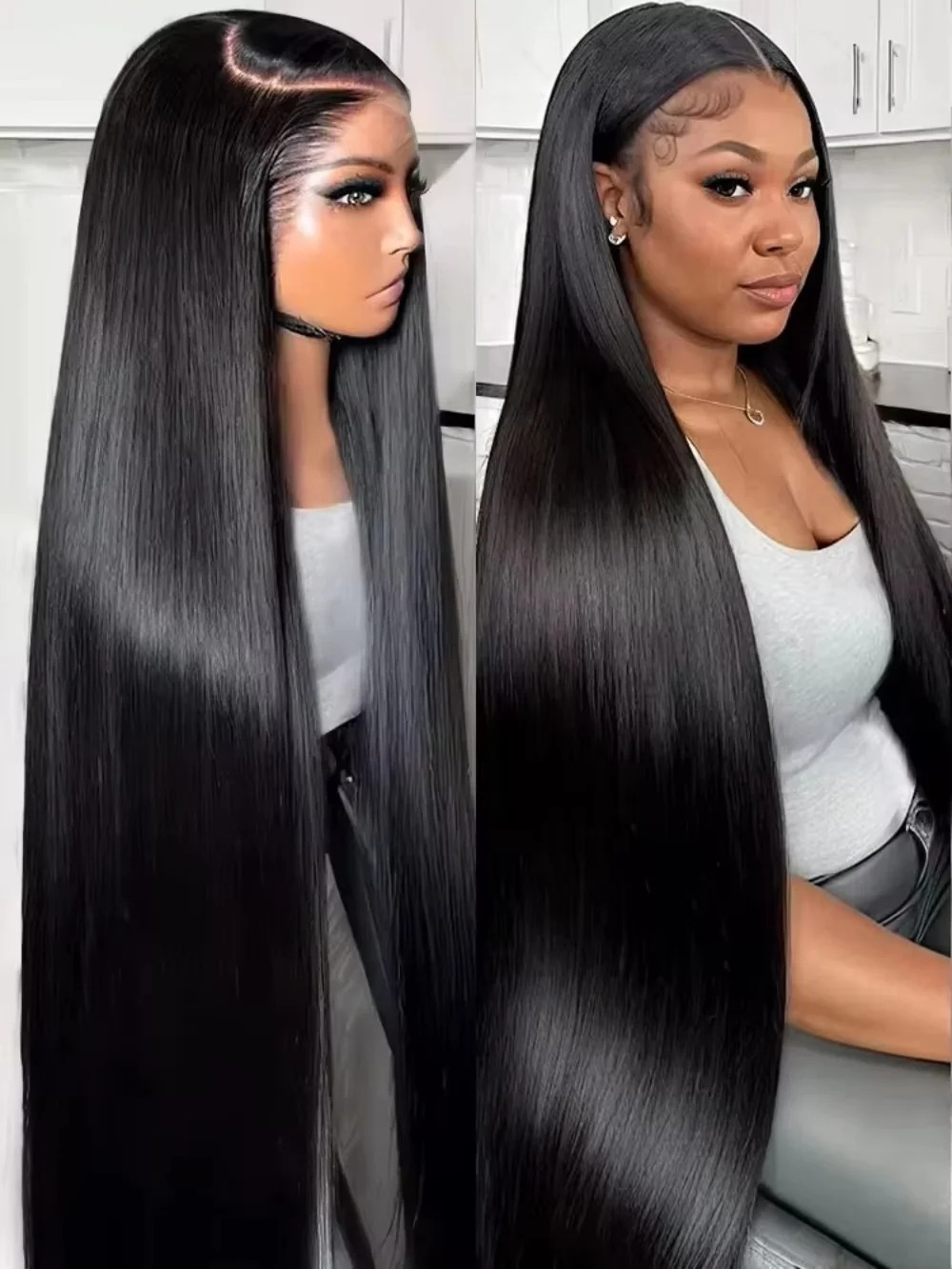 200 densité 13x6 360 perruque en dentelle complète HD en dentelle transparente 40 pouces de long coiffure humaine raide tressé les perruques sans