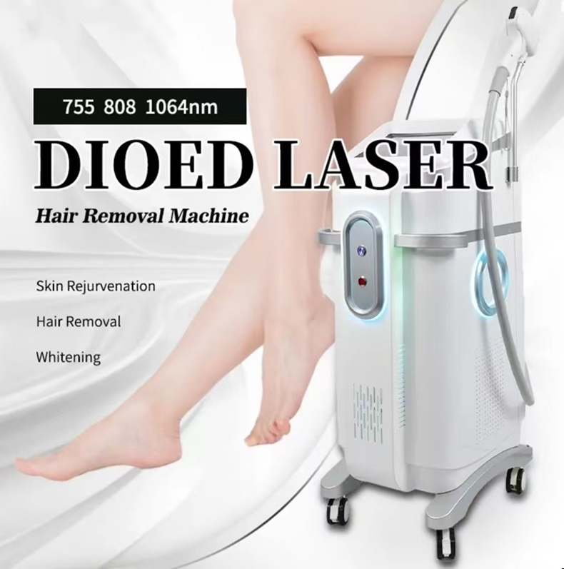 Professional diode laser hair removal laser 1800W ice titanium 808laser hair remover 755 808 1064mm hair remove machine