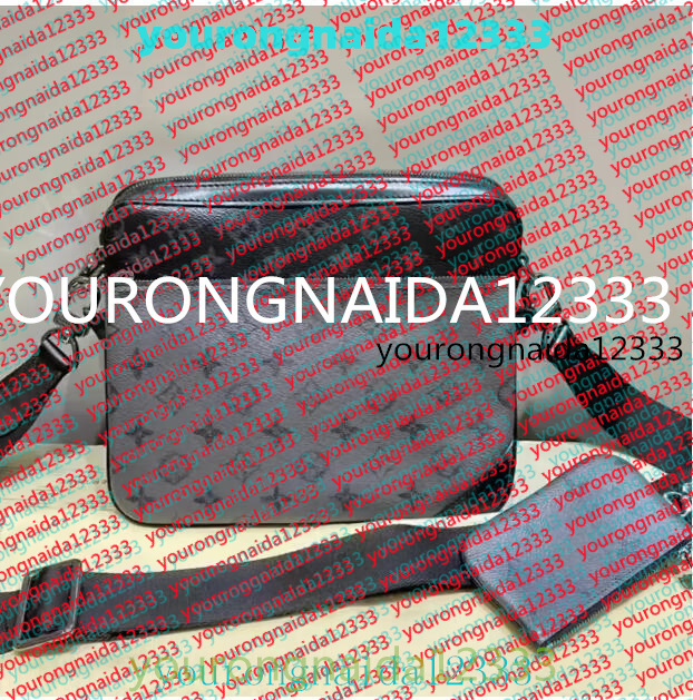 Luxurys Designer bags men Leather Black Flowers Messenger Purse Crossbody Bags Shopping Bag Plain Shoulder bag Handbags Women Wallets purse tote-image-978728548