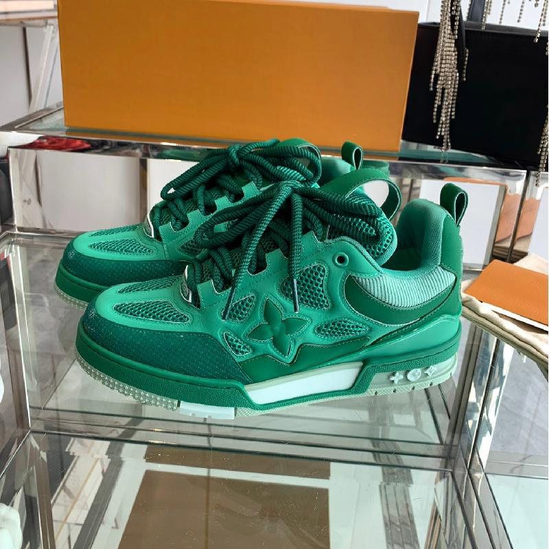 2024 Nouvelle imprimée particule supérieure Designer Luxury Chaussures décontractées Skate 1854 Classic Men et femme Low-Top White Sneakers Fashi