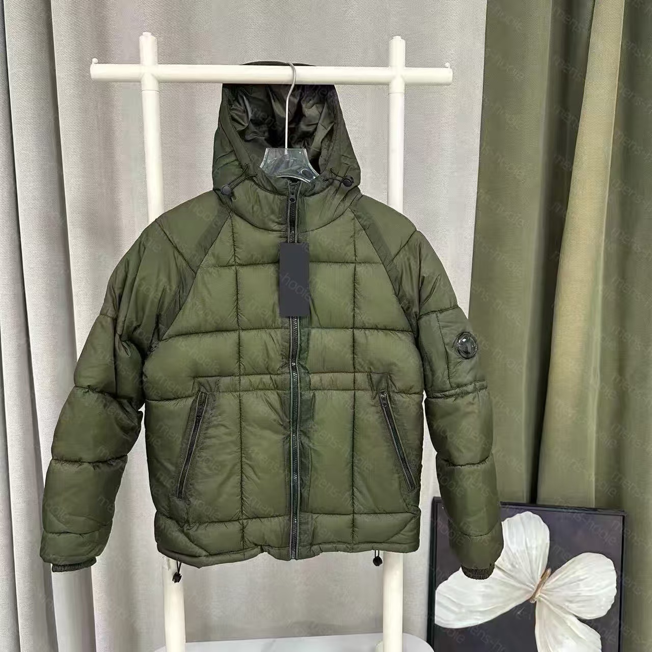 winter puffer jacket mens down jacket designer coats jackets unisex tops embroidery Stand Collar Loose Thick zipper Fashion winter outerwear winterj