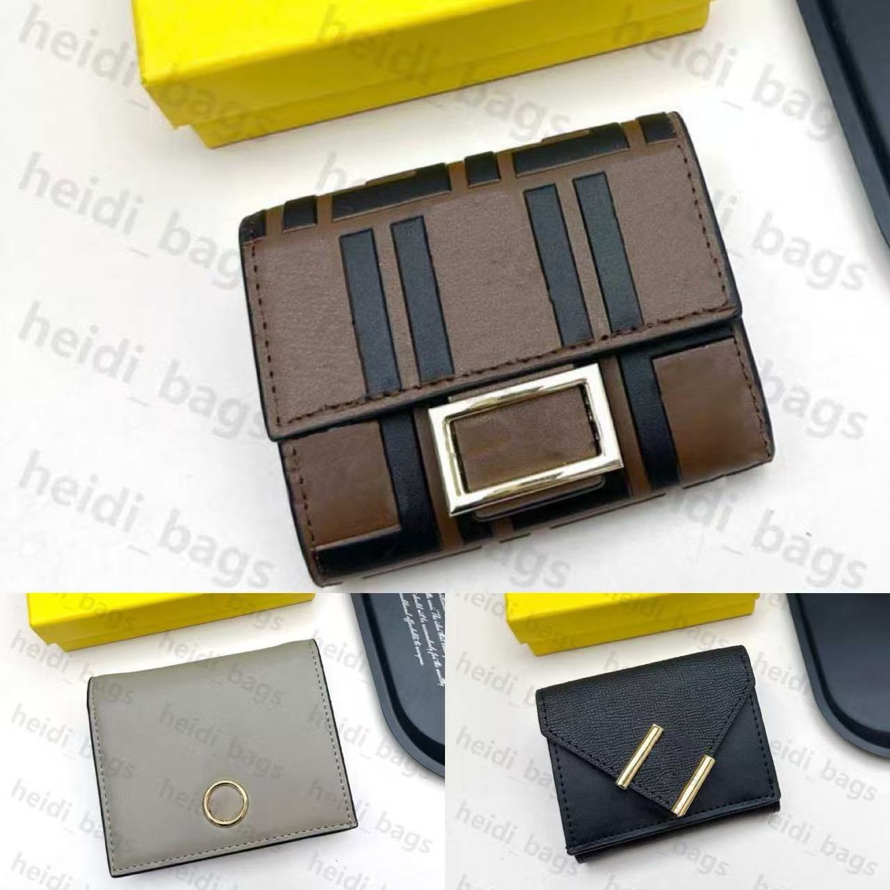 Mini Designer Purses Porte-cartes de luxe pour femme portefeuille à lettres complet design élégant porte-cartes portefeuille carré femme unisexe