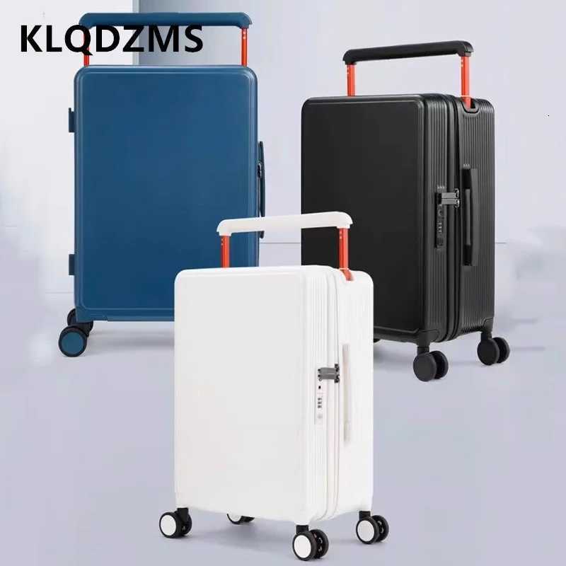 KLQDZMS Carryon Travel Luggage New 20 Inches Boarding Box Mens 24 PC Trolley Case Womens Password Box Cabin Suitcase W250920-image-1076022904