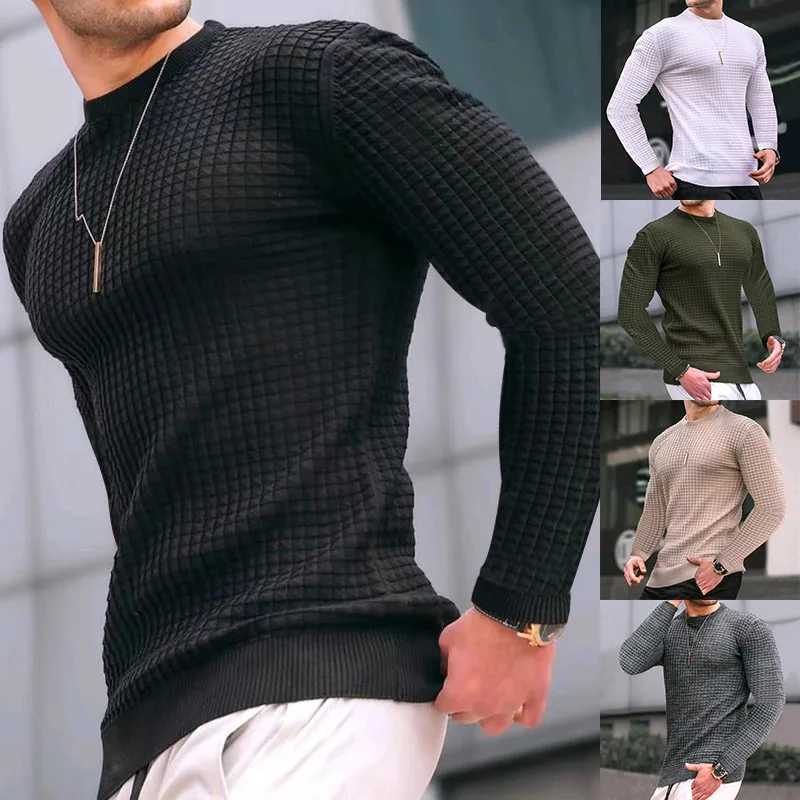 2024 Spring Petit Crew Crew Necol Pullover Loose Tricoted Tricoted Long Sleeve Top MenxJ250920