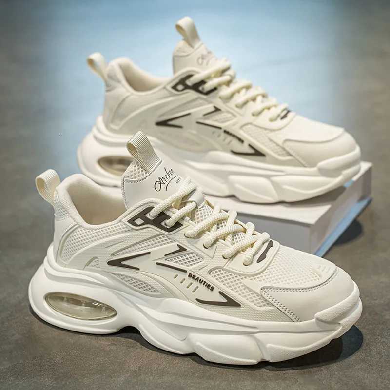2025 New Breathable Dad Shoes Men Spring Autumn NonSlip Platform Sneakers Lightweight Running Casual Shoes W250920