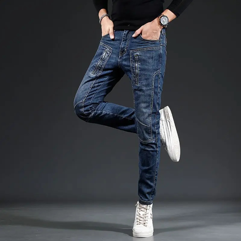 Jeans effilés pour hommes Buggy Original Denim 90S Streetwear XS COSTORAL COREAN STYLE Y2K Pantalon MAN COWBOY PANT
