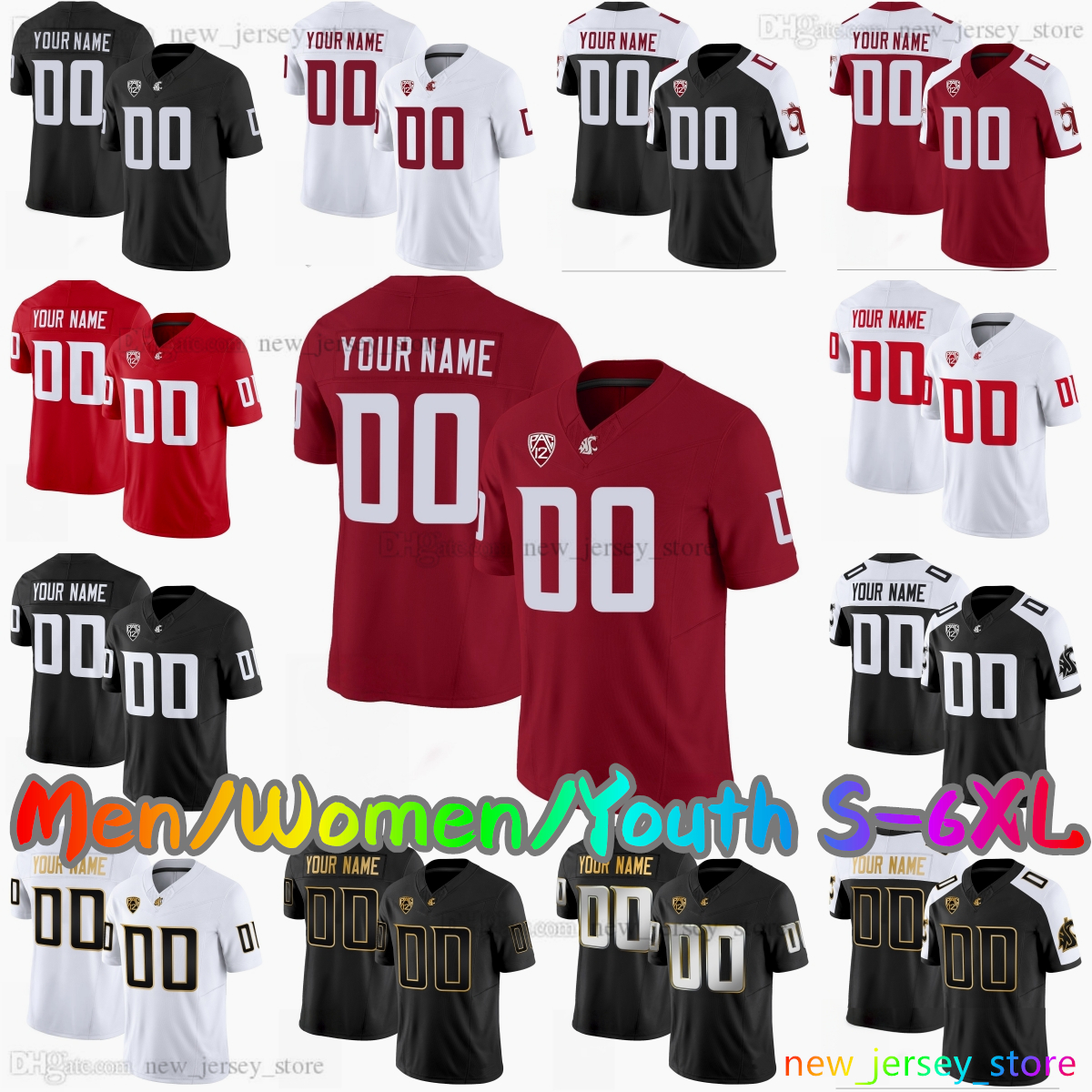 2025 Jersey de football collégial S-6XL Custom 5 Jaxon Potter 9 Kirby Vorhees 0 Tony Freeman 23 Matt Durrance 1 Angel Johnson Joshua Meredith Dre