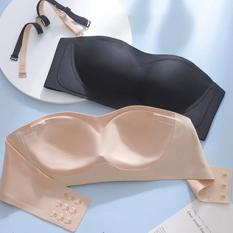 Sexy Seamless Tube Top Bra Invisible strapless Bras Women Underwear thin Non slip Push up Bralette Wireless Female Lingerie 250919