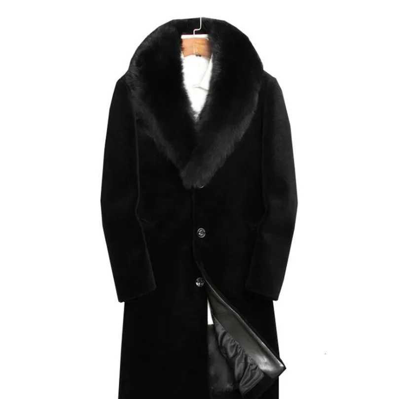 Autumn Winter Mens Designer Jackets Hombres Warm Windbreaker Long Wool Blends Outerwears Coats Black Thicken Coat M6XLXJ250920