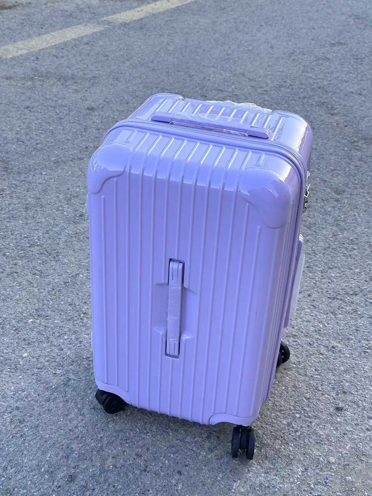 Extra large capacity luggage Instagram popular womens high looks password leather box luggage handle thickened universal whe W250920-image-1076022604
