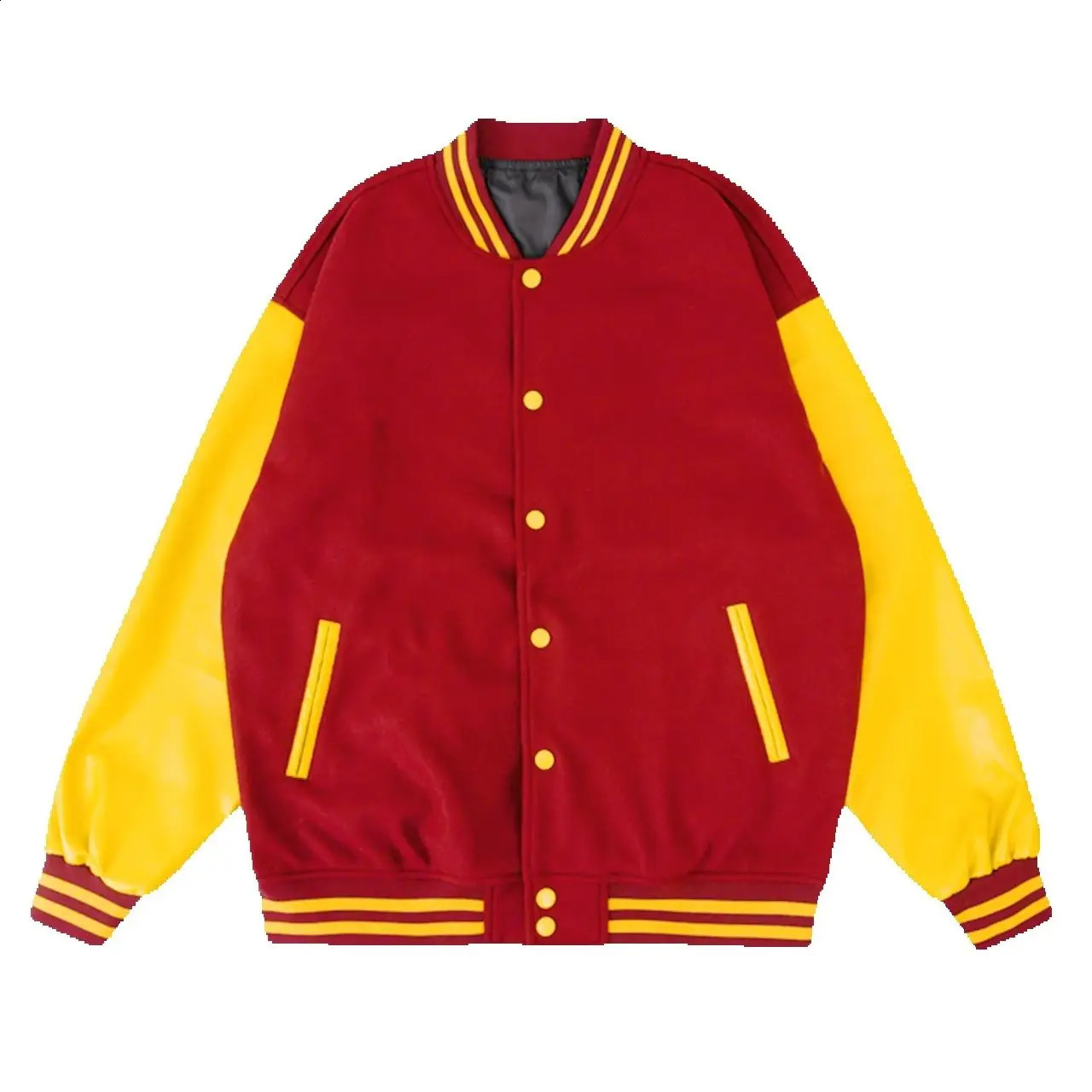 Vestes universitaires pour hommes classiques Collège CollegeHigh School Woolfaux Leather Veste Unisexe Colorful Club Outwear Coats 250905