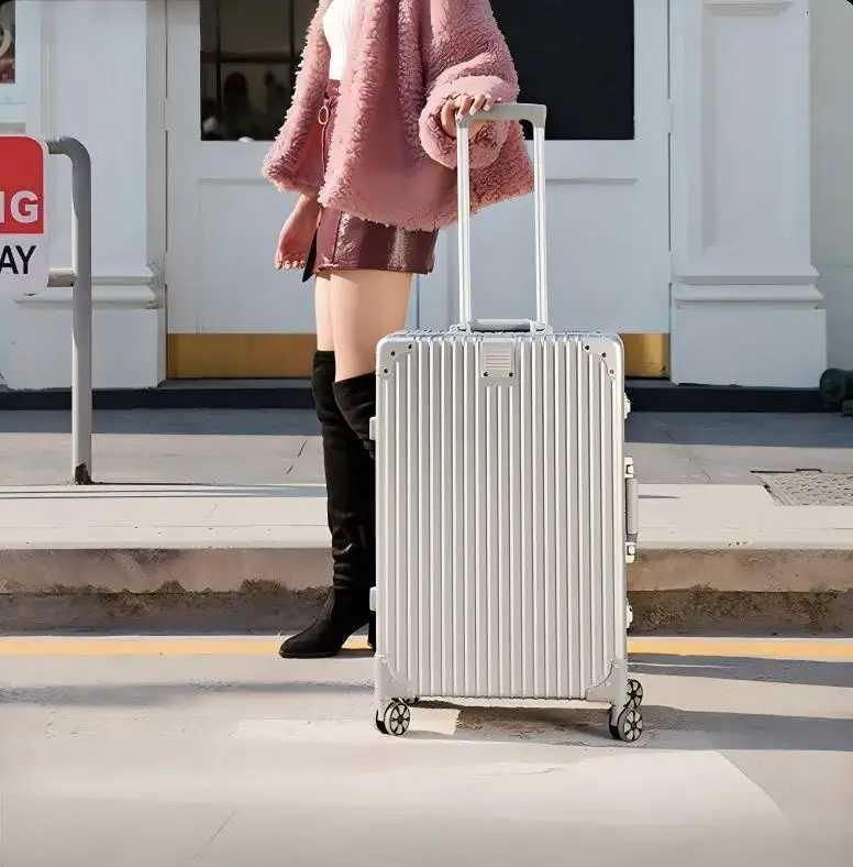 Luggage travel suitcase aluminum frame 20 suitcase universal wheels 24 female and male students 26 W250920-image-1076020387