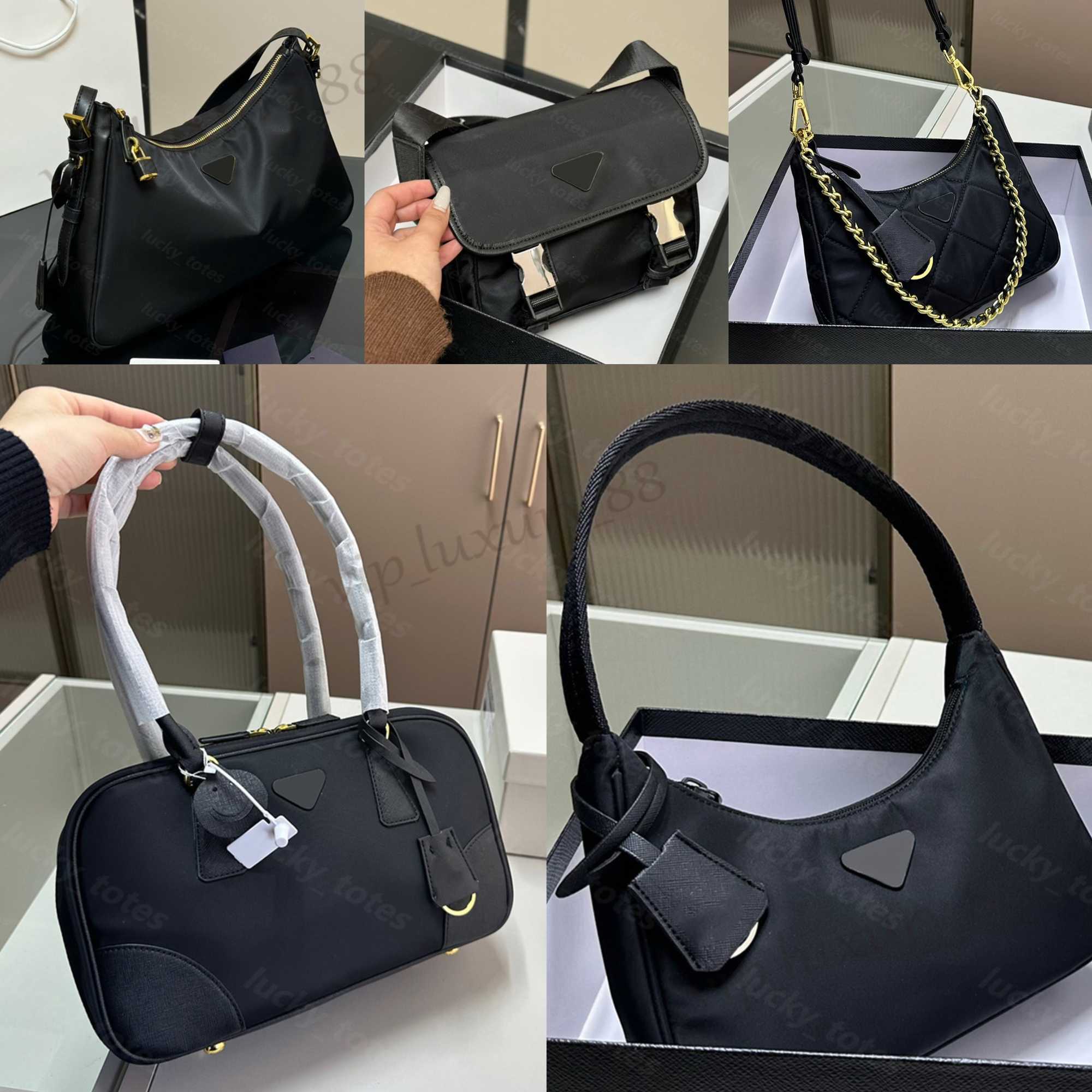 Sacs à bandouliers 25 styles Hobo Nylon Astrus Sac Bowling Pack Designer Totes pour femme Luxury Mens Postman Sac en nylon Sac à bandoulière 12 s