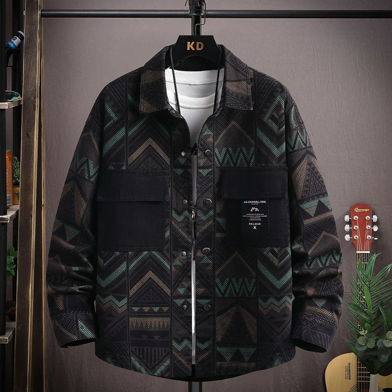 Button Hip Hop Black Male Jean Coats Mens Denim Jacket Wite Spring Autumn Outerwear Rock Worn Menswear Jean Coats 250920